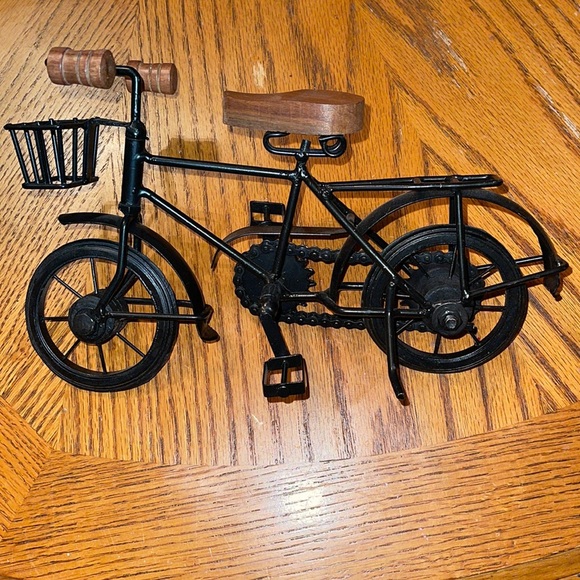 Accents Vintage Metal And Wood Tabletop Bicycle Poshmark